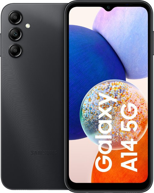Samsung Galaxy A14 5G Smartphone Schwarz mit 64 GB Speicher und 6,6 Zoll Display - Bild 1