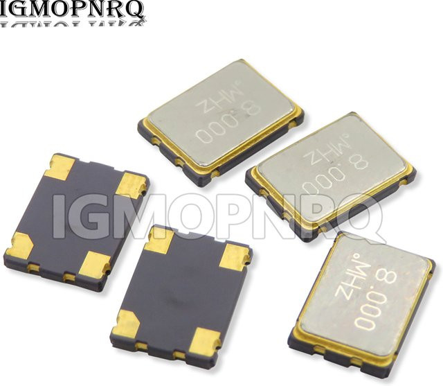 5er Set Aktive Quarzoszillatoren SMD OSC 5x7 5070 in Silber - Bild 1