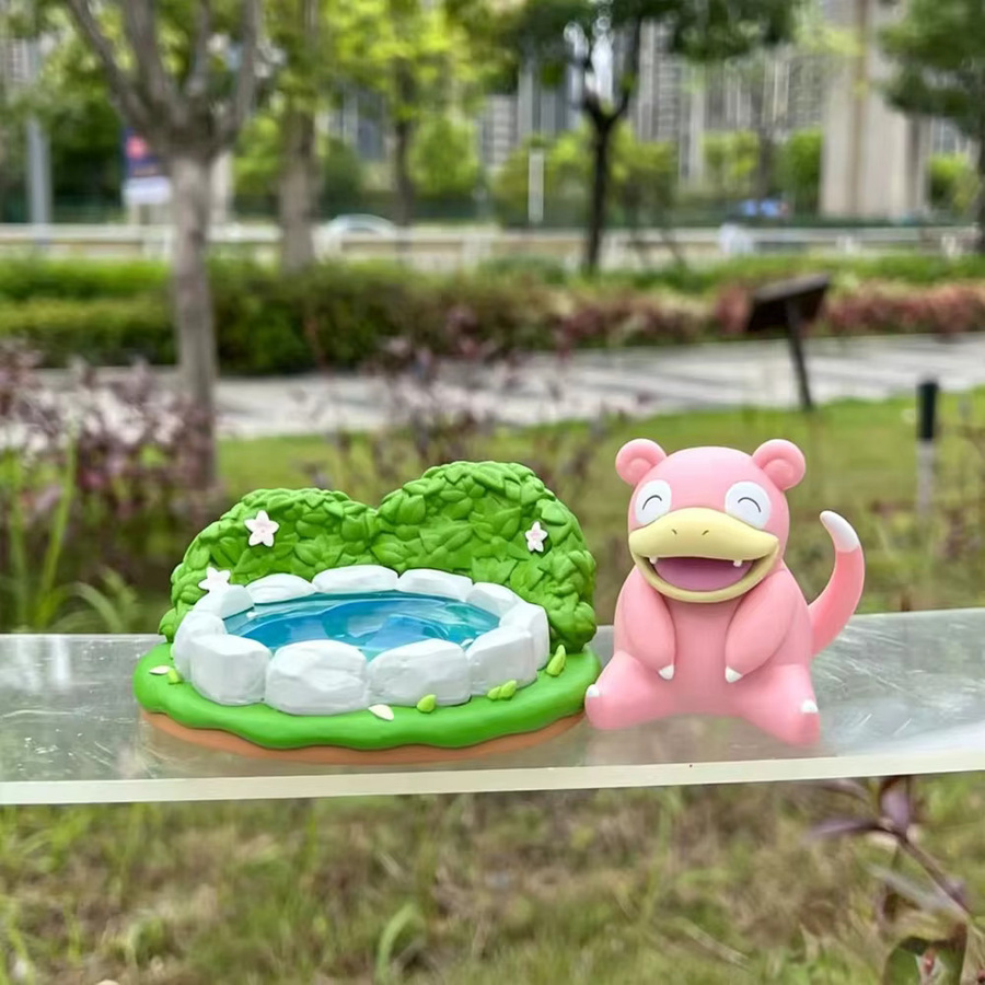 Bandai Pokemon Slowpoke Entspannende Naturlandschaft, Mini-Figur, Kunststoff - Bild 3