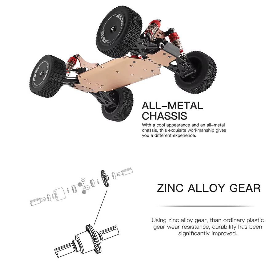 WLtoys 144001 RC Auto, 4WD Off-Road, 1:14, High Speed Racing - Bild 3