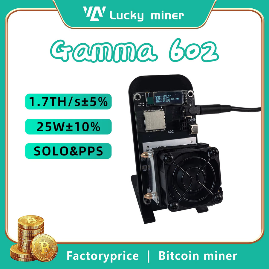 Bitaxe Gamma 602 Bitcoin Solo Mining-Gerät in Orange, 1,5-1,7 TH/s Open-Source-Lottery-Miner, übertaktbarer ASIC Krypto-Rig - Bild 2