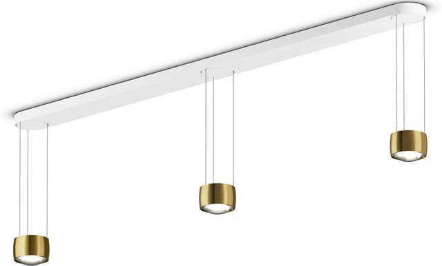 Occhio Sento sospeso LED-Pendelleuchte Bronze mit Glaslinse, dimmbar, warmweiß 3000K, höhenverstellbar von 50 bis 200 cm - Bild 1