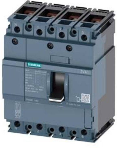 Siemens 3VA1112-3FD42-0AA0 Leistungsschalter in Grau mit einem Einstellbereich von 125 A und einer maximalen Schaltspannung von 690 V/AC - Bild 1