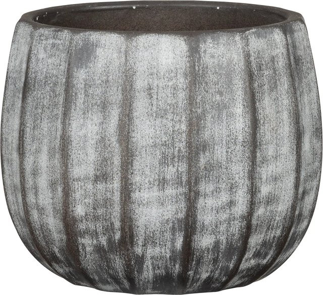 Scheurich Übertopf Runa 784 aus Keramik in Washed Grau, Durchmesser: 31 cm, Höhe: 25 cm - Bild 1