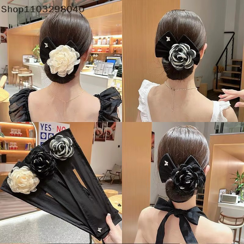 Magic Flower Bow Clip Twist Bun Curler mit Flechtfunktion, Damen - Bild 2