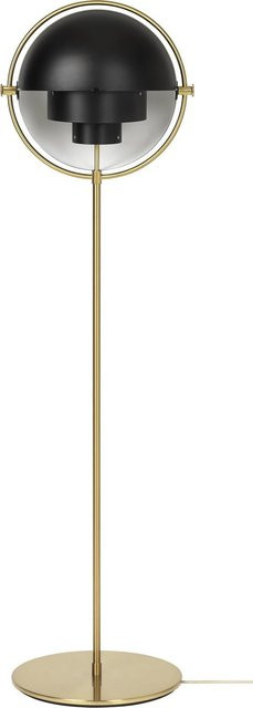 Gubi Multi Lite Stehleuchte in Schwarz, verstellbar und modern aus Metall und Glas, Höhe: 148 cm - Bild 1