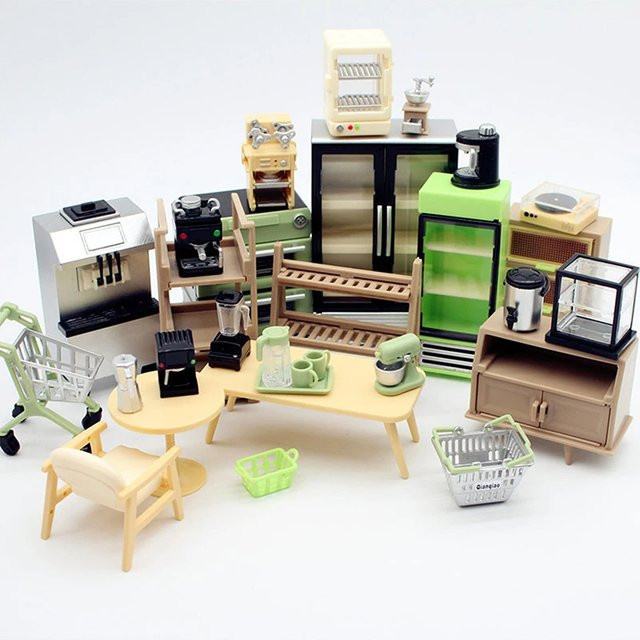 MSFTOYS Miniatur-Puppenhaus Kaffeemaschinenzubehör, Zubehör, Kunststoff - Bild 1