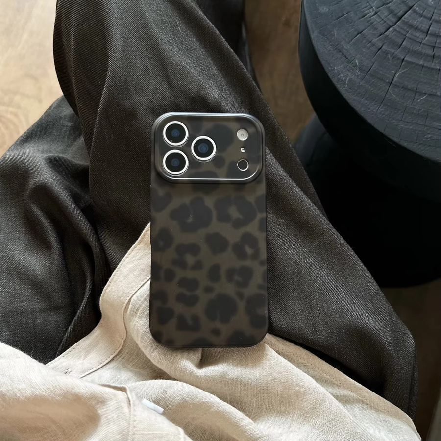 Modische Silikon-Schutzhülle mit Leopardenmuster für Apple iPhone in Braun und Multicolour - Bild 6