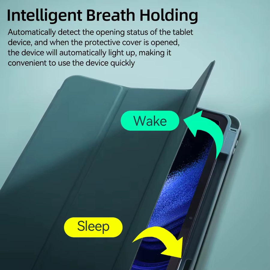 Schutzhülle für Xiaomi Pad 6, Pad 6 Pro, Mi Pad 7 und Mi Pad 7 Pro 11 Zoll mit Awake Schlaf-Abdeckung in Schwarz - Bild 2