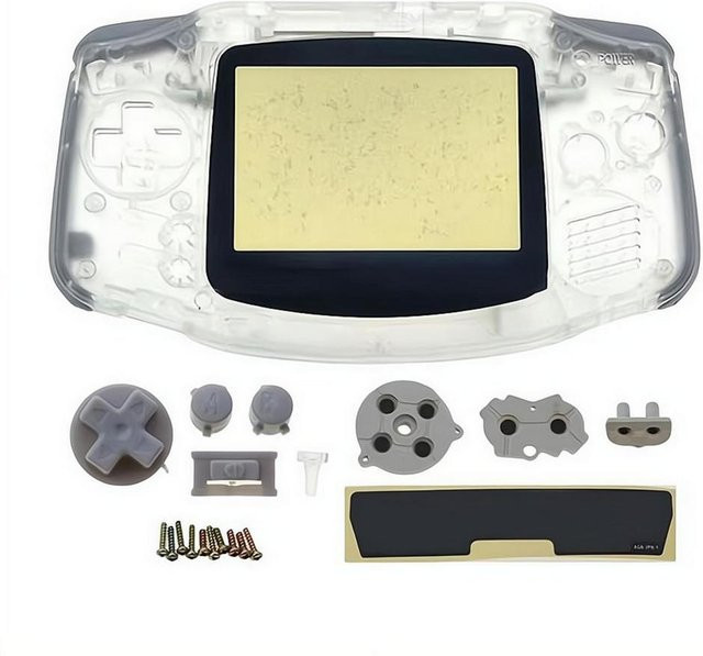 Nintendo Ersatzgehäuse-Set für Game Boy Advance GBA in Transparent Blau mit Tasten und Schrauben - Bild 1