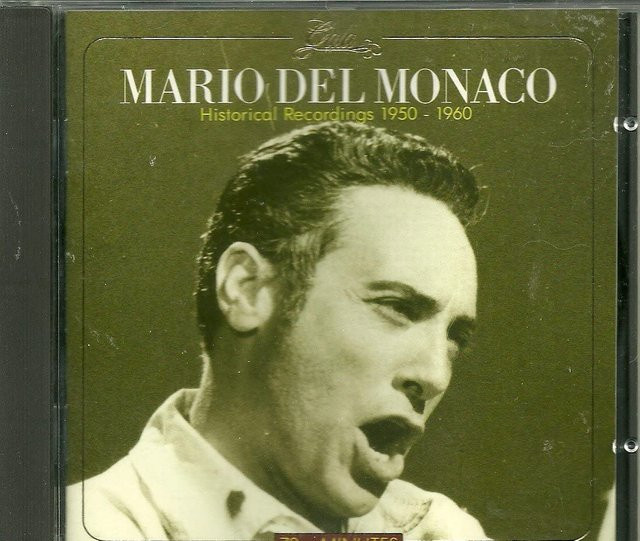 Historische Aufnahmen 1950/60 von Mario Del Monaco, CD, Gala 1989 - Bild 1