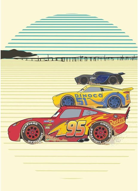 Disney Fototapete Cars Multicolor Vlies B: 200 cm x H: 280 cm - Bild 1