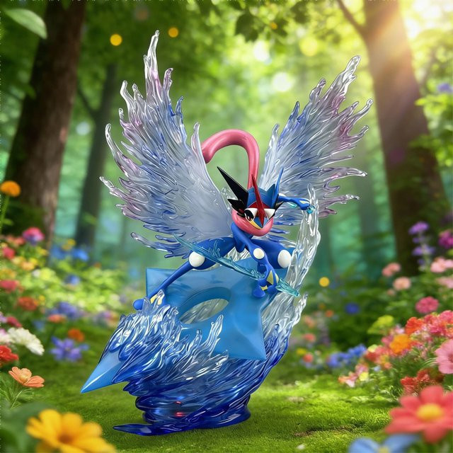 Bandai Pokémon Greninja, Modell Spielzeug, Blau - Bild 1