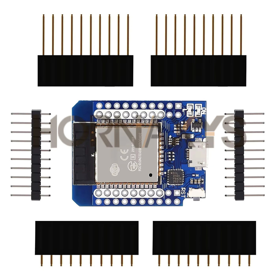D1 Mini ESP32 IoT Entwicklungsboard mit WiFi und Bluetooth, USB-C Anschluss, Blau - Bild 5