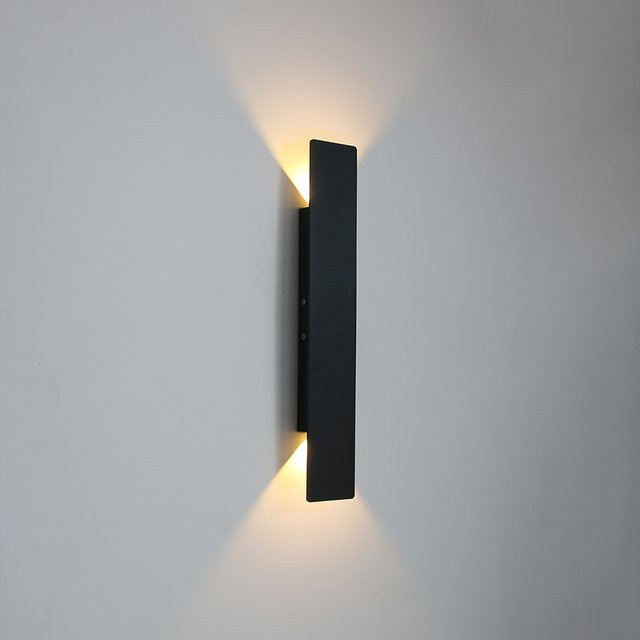 Feiyunlux LED Wandleuchte aus Aluminium für Wohnzimmer und Schlafzimmer in Schwarz oder Weiß - Bild 1