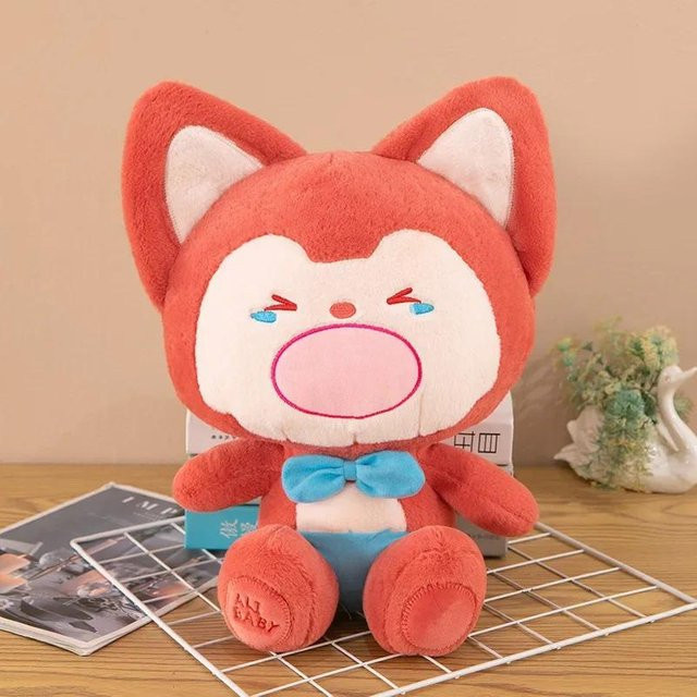 Yiran toy Kawaii Cartoon Roter Dicker Fuchs Plüschtier, 35cm - Bild 1