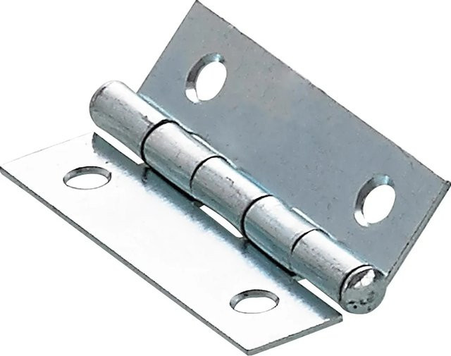 Hettich Butt Hinge Scharnier aus Stahl, verzinkt, Silber, Breite: 50 mm, Höhe: 30 mm - Bild 1