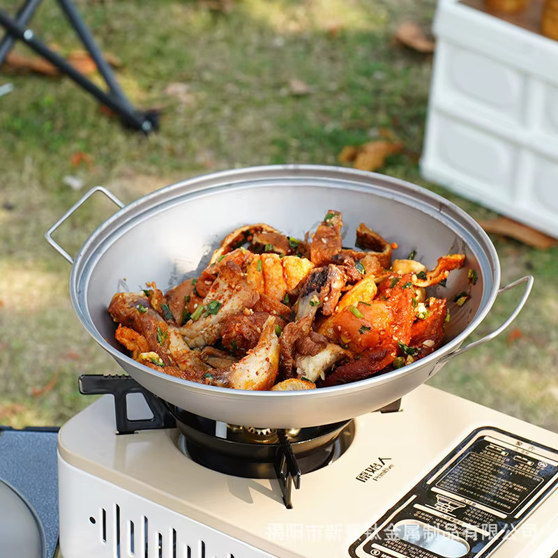 Xbees Camping Topf aus Aluminium in Silber für Outdoor und Picknick - Bild 5