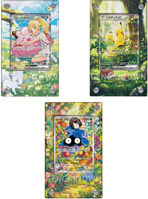 TAKARA TOMY Pokémon Lillie Kartenständer, Acryl Fotorahmen, Clefairy Erika Collection - Bild 1