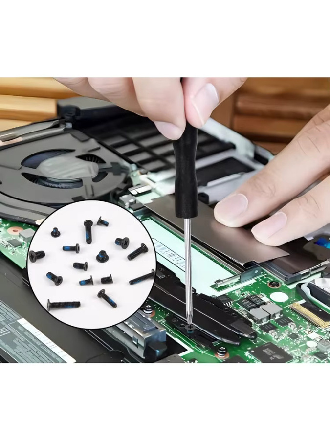 Schwarzes Kreuzschrauben-Set aus verzinktem Stahl für Elektronik-Reparaturen und Laptop-Ersatz, M2/M2.5/M3 Phillips-Schrauben - Bild 6