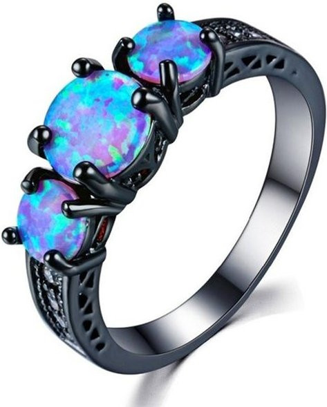 POMOiii Ring, Zirkonia, Schwarz, Damen - Bild 1