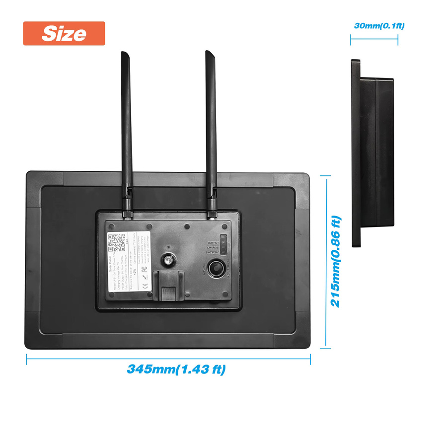 Heltec V4 Solar LoRa Node mit GPS und 28dBi Antenne, Wasserdicht, ESP32-S3, 868/915MHz LoRaWAN, Batteriebetrieben, Schwarz - Bild 3