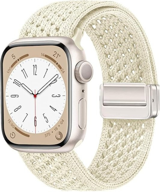 DLHUMI Uhrenarmband Nylon, Weiß, Unisex - Bild 1