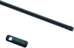 Nölle Profi Brush Metallstiel mit Gewinde in Schwarz aus Edelstahl, Länge: 120 cm - Bild 1