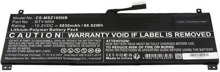IPC-Computer Notebook-Akku S9N-0H4J210-SB3 in Schwarz mit 5850 mAh und 15.20V - Bild 1