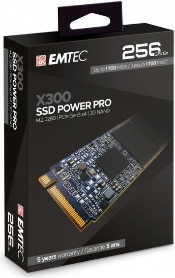 Emtec Power Pro X300 M.2 NVMe SSD 256 GB PCIe 3.0 Schwarz - Bild 2