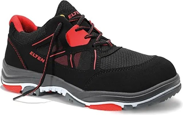 Elten Sicherheitshalbschuh Anthony Red Low ESD S1P Typ 3 in Schwarz-Rot, Größe 36 - Bild 1