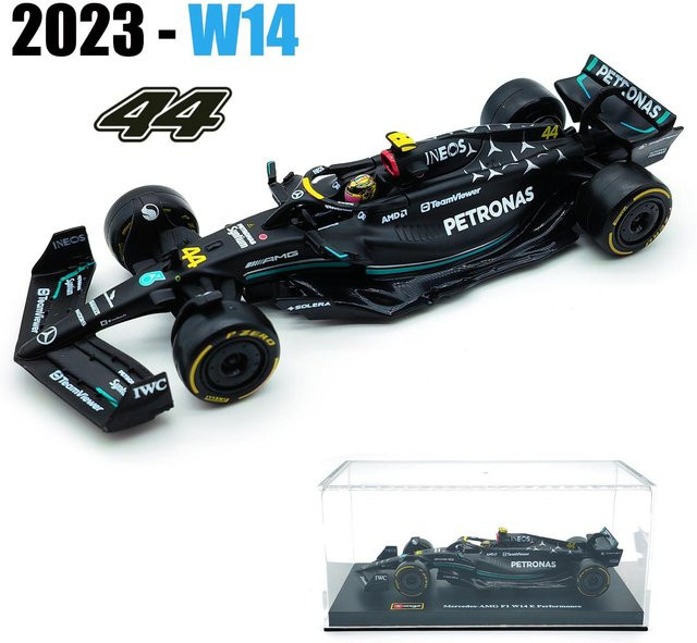 Bburago Mercedes Amg W15 W14 E Performance F1, Sammlermodell, 1:43, ab 0 Jahren - Bild 1