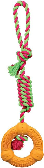 Jollypaw Ring am Seil Naturgummi, ø 12 cm × 41 cm - Bild 1