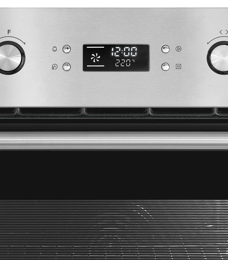Exquisit Einbaubackofen EBEP 697-3H in Silber mit 70 l Volumen, elektrisch mit Pyrolyse-Selbstreinigung und Heißluft - Bild 5