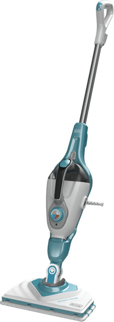 BLACK+DECKER 13-in-1 Dampfreiniger Steam-Mop mit SteaMitt in Türkis - Bild 1