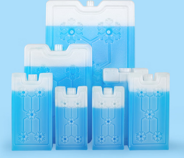 Gianxi Tragbare Eis-Kristall-Box zur Lebensmittelkühlung, Wiederverwendbare Schnellkühlpackung für Outdoor und Camping, Blau - Bild 1