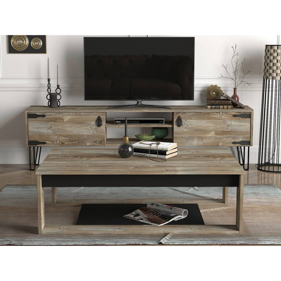 Couchtisch Costa in Eiche Nachbildung, Modern, Braun, B/H/T: 111 x 71 x 40 cm - Bild 3