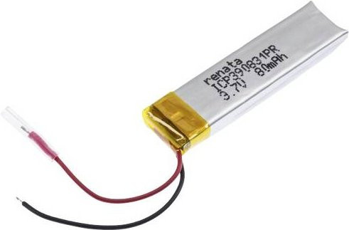 Renata ICP390831PR Spezial-Akku LiPo Prismatisch 3,7V 85 mAh Silber - Bild 1