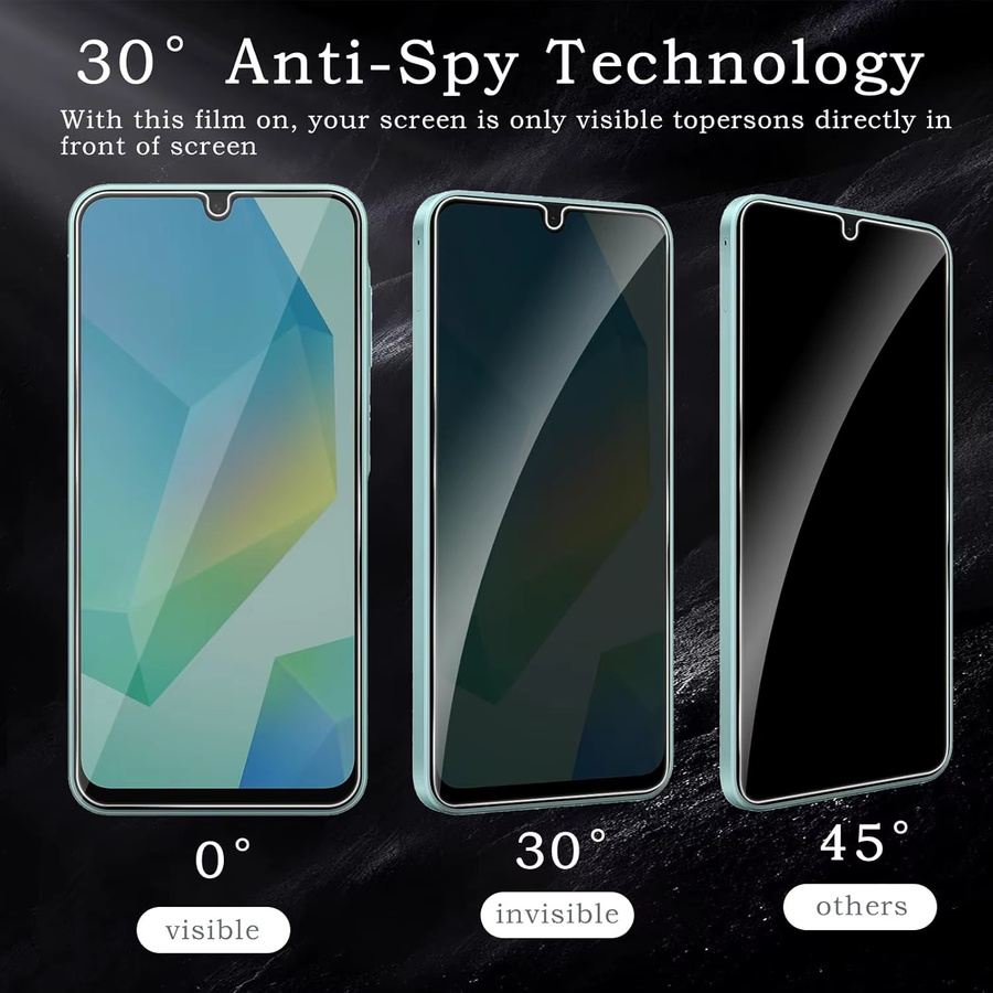 3 Stück Sichtschutzglas Displayschutzfolie für Samsung Galaxy A16 4G und 5G in Transparent - Bild 5