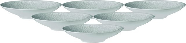 Seltmann Weiden Coupschalen Nori Home Servierschalen aus Keramik, 6er Set, Blau/Weiß, Durchmesser: 26,1 cm - Bild 1