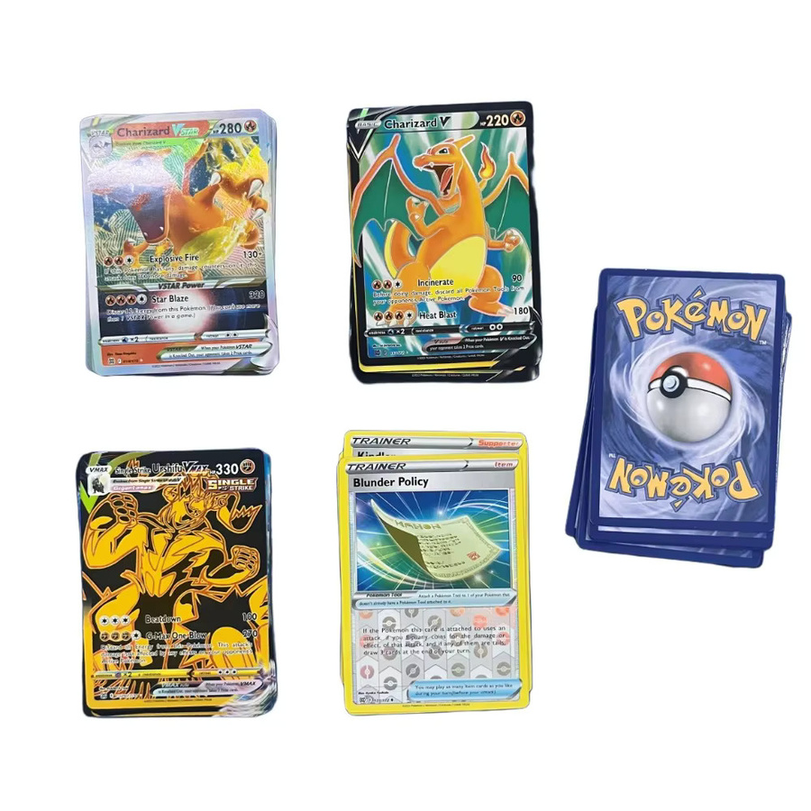 Pokémon V Vstar Vmax GX Limited Shiny Rainbow Arceus Pikachu Charizard holografische Spielkarten, englisch - Bild 2