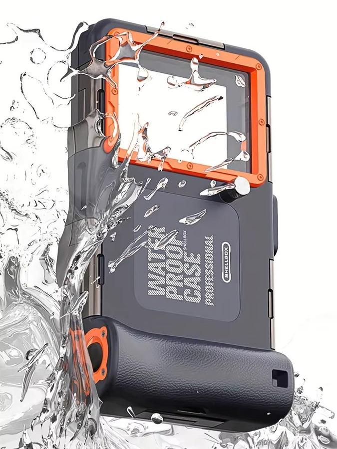 VIKEFON Professionelle Wasserdichte Tauchhülle für iPhone 16 15 14 13 12 Pro Max in Schwarz für Unterwasser-Aufnahmen - Bild 7