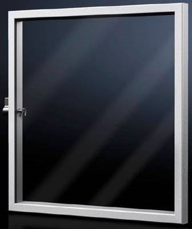 Rittal AX 2733.010 Sichtfenster aus Acrylglas, Transparent, B/H: 49,7 x 49,7 cm, Tiefe: 3,6 cm - Bild 2