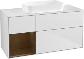 V&B Waschtischunterschrank Finion in Weiß lackiert, B/T: 120 x 60 cm - Bild 1