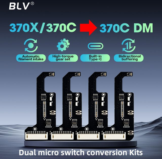 BLV BMCU 370X/370C zu 370C DM Umrüstsatz in Schwarz - Bild 1