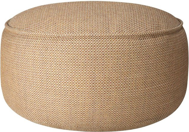 Ethnicraft Donut Outdoor Pouf XL braun kariert - Bild 1