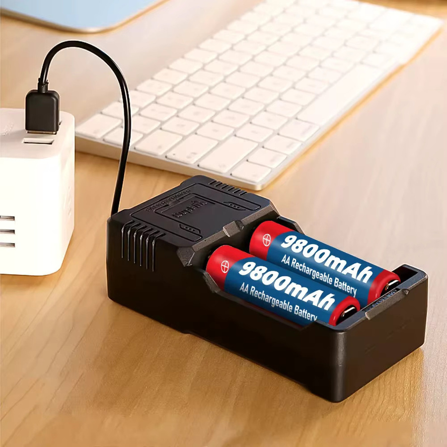 SCRCEO AA Akku 1,5 V mit 9800 mAh wiederaufladbar für LED-Leuchten, Spielzeug und Kameras - Bild 4