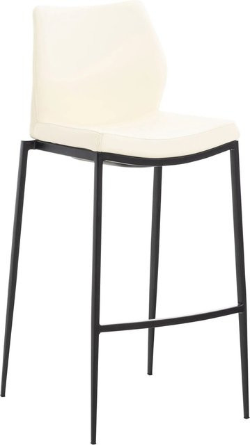CLP Barhocker Matola Kunstleder Creme/Schwarz modern - Bild 1
