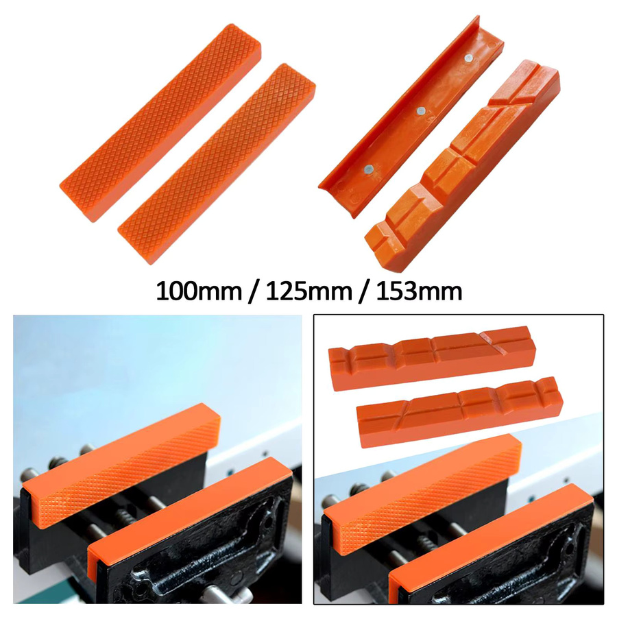 Homyl 2 Stück magnetische Schraubstock Backen in Orange für Holz, Kunststoff und Metall - Bild 3