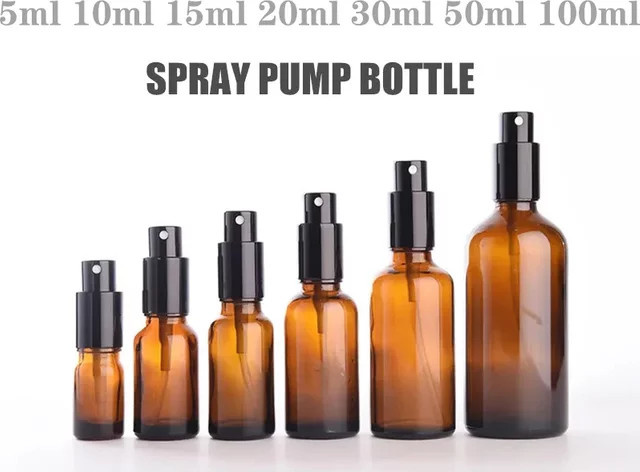 FIGHTYU Parfümflasche Braunglas-Sprühflasche, Unisex - Bild 1